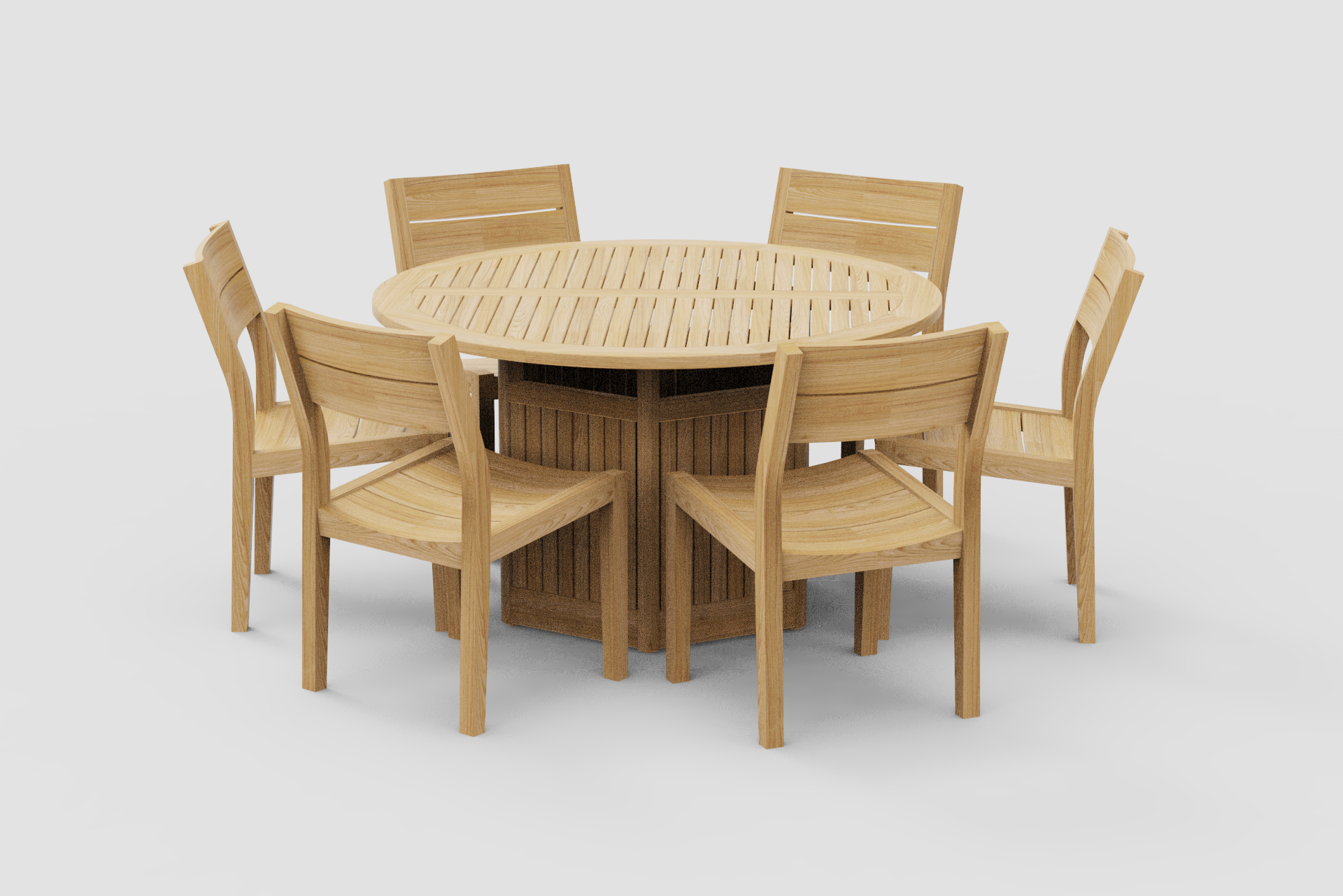 Alexander Rose Commercial 1.3m round table with simple base