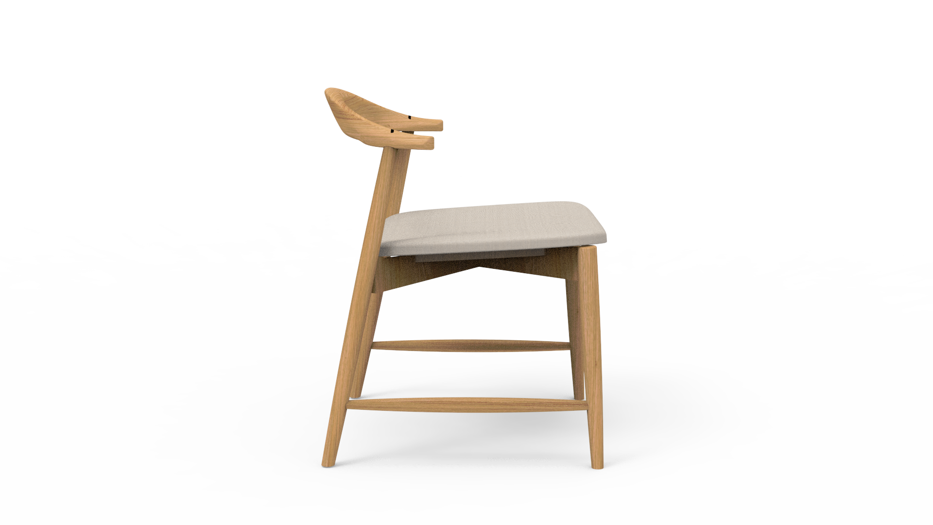 Alexander Rose Commercial Dana Side Chair with Fabric seat pad