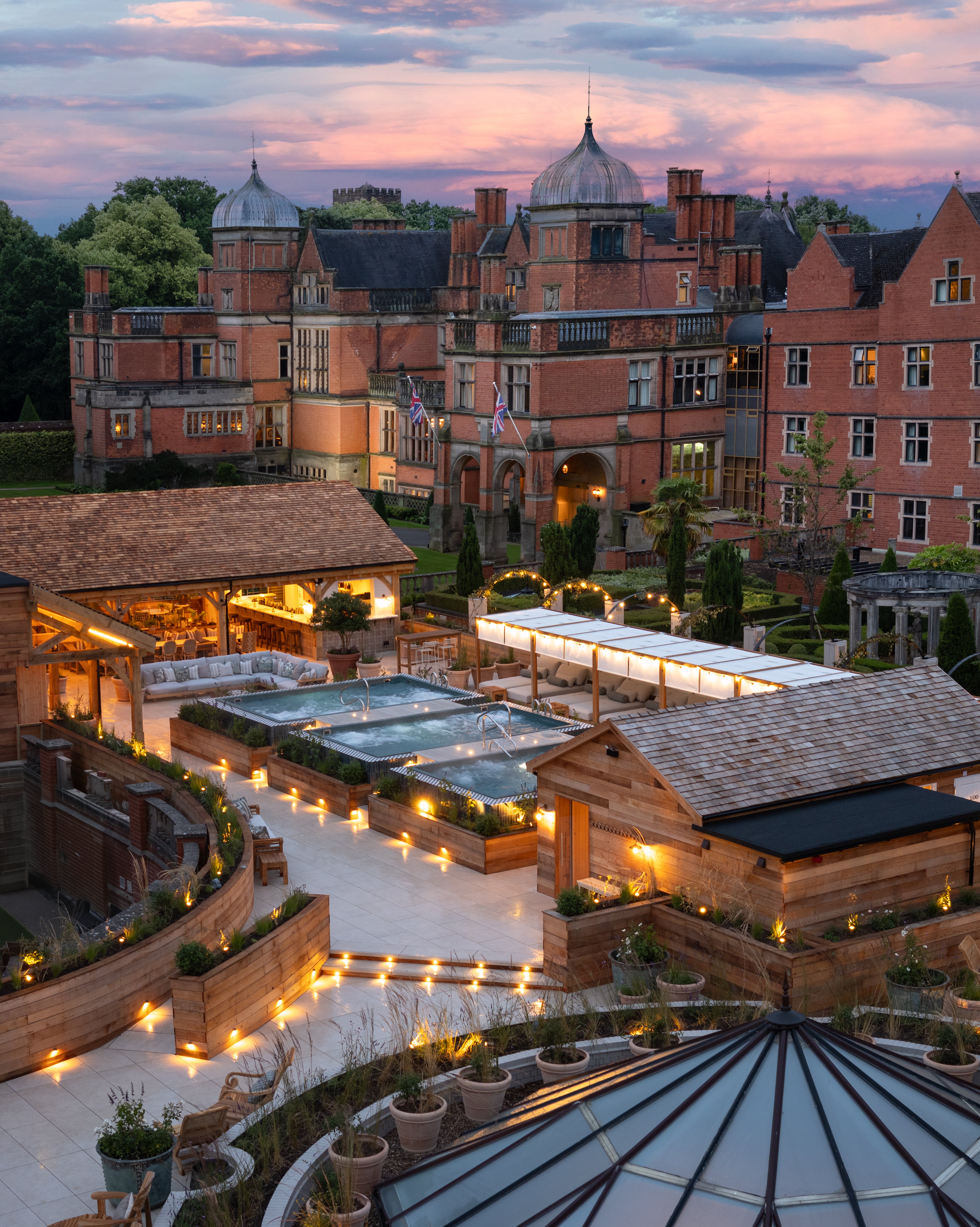Birds Eye view of Hoar Cross Hall