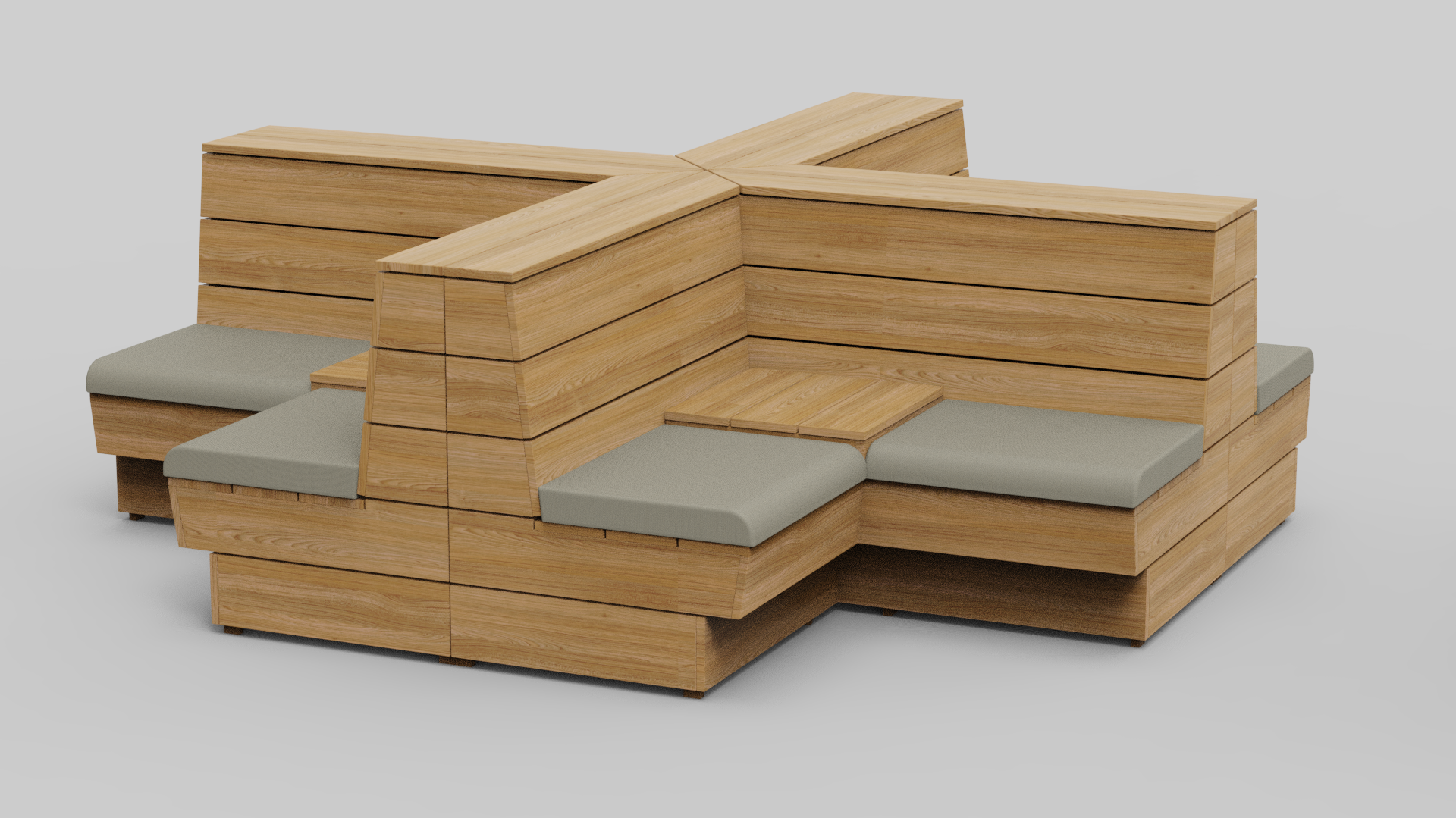 Alexander Rose Commercial Modular Seating full set up